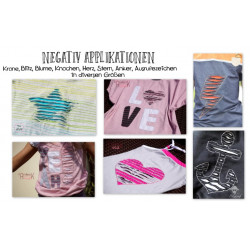 Stickserie - Negativ Applis - 9 Motive plus 4 